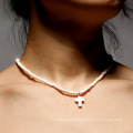 Shangjie OEM Pingente cruzado Clavícula curta Pequena colar de colar de turquesa de colar de jóias Display de colares